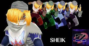 Sheik (シーク shīku?) is a character from the the legend of zelda universe, specifically a disguise of princess zelda. Smash 2 Melee Sheik Super Smash Bros Wii U Mods