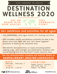Destination Wellness Health Fair 2020 In 2020 Health Fair Health Screening Wellness Activities