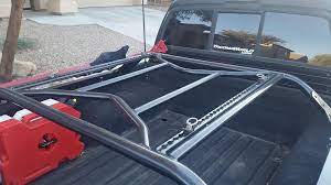 The 57 series stores in a bag the size of a duffle and gets you off the ground. Bed Rack Truck Bed Truck Canopy Tactical Truck