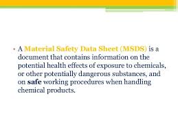 Dave roos & jessika toothman look at the presentation screen, lo. Material Safety Data Sheet Or Safety Data Sheet