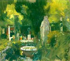 joaquin sorolla y bastida 1863 1923 jardin de la casa sorolla 1918 19 museo sorolla madrid spain impressionism art landscape paintings figurative art
