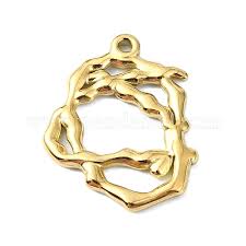 Artk1712 Stainless Steel 14K Gold Ion Plated Letter G Crystal Fashion Ring  Size 510 - Marimorjewelry.Com