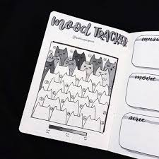 Aesthetic Black And White Bullet Journal Pin On Bullet Journal Mood Trackers Set Up Ideas Inspiration