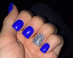 Find great deals on ebay for 100 nails acrylic silver. Pin By Liz Welch On Nails Homecoming Nails Blue Blue Nails Blue Gel Nails