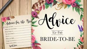 Best marriage advice for newlyweds quotes. Bridal Shower Advice Cards And What To Write In Them Bridal Shower 101