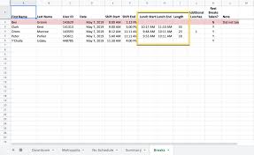 You should plan to take your meal break sometime in the middle of your shift/work period. Reviewing Breaks On Timesheet Exports When I Work Help Center