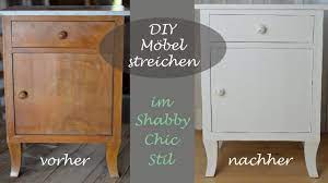 Ein schrank wird weiss die vorher nachher show undiversell. Diy Shabby Chic Stil Altes Schrankchen Mit Weisser Kreidefarbe Streichen Youtube