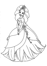 Princess and the frog coloring pages 8 free disney printables. Princess Tiana Coloring Pages For Kids Coloringme Com