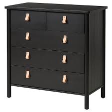 Bjorksnas Kommode Mit 5 Schubladen Schwarz Ikea Schubladen Ikea Kommode