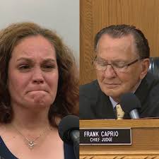 A woman came before Judge Caprio in court, clearly overwhelmed and