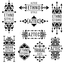 Explore a wide range of the best aztec tribal on aliexpress to find one that suits you! Vintage Mexican Aztec Tribal Traditional Vector Logo Design Navajo Prints Set Stock Vector Illustration Of Creative Monochrome 82767887