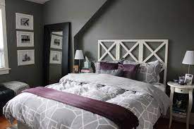 80 inspirational purple bedroom designs ideas hative. Cozy Dark And Light Grey Bedroom With Purple Accents Best Grey Bedroom Decor Beautiful Light And Grey Bedroom Decor Purple Master Bedroom Light Gray Bedroom