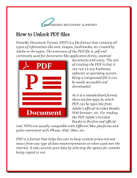 How To Unlock Your Pdf Files Pdf Unlock New Names