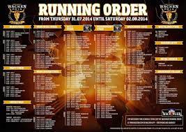 Das wacken open air live. Wacken Open Air 2014 Running Order Full Concerts Metal