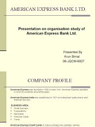 Ziauddin ahmed road, karachi, sindh, pakistan phone: American Express Final Project American Express Banks