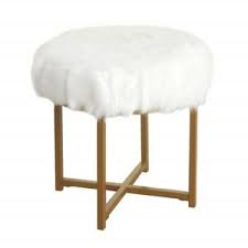 What kind of legs for a vanity chair? Small Vanity Stool Chair Makeup Bench Seat Bathroom Bedroom Furniture White New Ebay