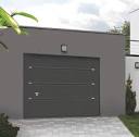 Porte de garage sectionnelle sur-mesure - Alu, bois, PVC, acier ...