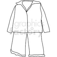 Black And White Coat Clipart Black White Pjs Icon Vector Clipart Royalty Free Clipart 411686 In 2020 Clip Art Vector Clipart Clipart Design