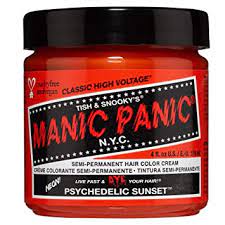 You can also dye the rest of your hair blonde and let orange fade to that color. Manic Panic Hair Dye Classic Cream Color Psychedelic Sunset Orange Semi Permanent Formula By Manic Panic Beauty By Manic Panic Amazon De Beauty