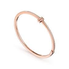 Tiffany T Diamond Hinged Wire Bangle Bracelet In 18k Rose Gold Medium In 2021 Gold Bangles Design Jewelry Bracelets Gold Gold Jewellery Design Necklaces