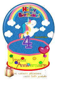 Maybe you would like to learn more about one of these? Joyeux Anniversaire Gif Anime Enfants 4 Ans Unicorn Licorne Gateau Les Gifs Animes De Dentelledelune