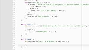 Use Sqlite In A Nativescript Angular 2 Mobile App Youtube