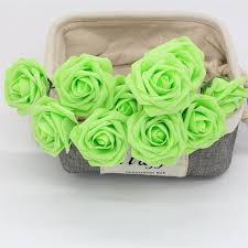 Enchanted florist, offers fresh flowers and hand delivery right to your door in green bay. Bulk Wholesale Lime Green Flowers Fake Roses Vanrina