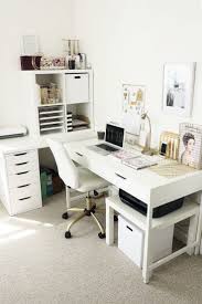 Another Gorgeous Neutrally Colored Office Homeschool Space Perfect For Adding Pops Of Rainbow O Home Office Space Home Office Furniture Home Office Decor