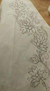 46 Ideas Embroidery Patterns Machine Saree Floral Machine Embroidery Designs Hand Embroidery Design Patterns Border Embroidery Designs