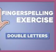 ASL Fingerspelling Exercise | Double Letters