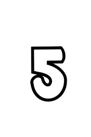 There are many kinds of bubble letter fonts available with letters and numbers. Free Printable Number Bubble Letters Bubble Number 5 Freebie Finding Mom