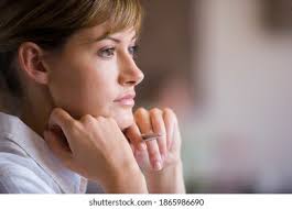 Side Shot Young Lady Leaning On Stock Photo 60629569