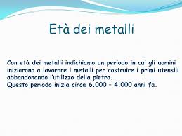 Il neolitico e l'eta' dei metalli. L Uso Del Metallo Ppt Video Online Scaricare