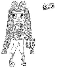 Dibujo de muñeca lol surprise doll para descargar y colorear como quieras. Dibujos Para Colorear Lol Omg Imprimir Gratis Wonder Day