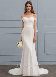 Großhandel 2020 elihav sasson brautkleider spaghetti backless brautkleider mit applikationen abiti da sposa brautkleid von dresstop, 149,64 € brautkleider. Trompete Meerjungfrau Linie Off The Schulter Hof Schleppe Chiffon Spitze Brautkleid Mit Perlstickerei Pailletten 002119786 Jj S House