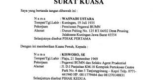 Anda dapat memberikan kuasa kepada istri atau anggota keluarga. 17 Contoh Surat Kuasa Pengambilan Paklaring
