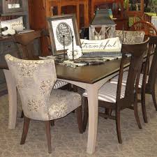 Safavieh lester dining chairs, set of 2, gray and bone stripe, fabric, espresso by safavieh (7) $585$749. Chandler Dining Set Includes 4 Roosevelt Fabric Side Chairs And 2 Tifton Fabric Covered Side Chairs Shown In Brown Maple With A Kona Top Driftwood Finish Amish Oak
