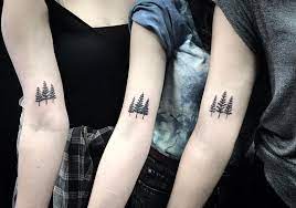 Matching Trees Tattoos By Alex Szkotti For Three Best Friends Matching Best Friend Tattoos Friendship Tattoos Best Friend Tattoos