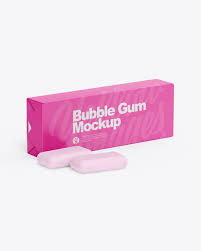 Download Bubble Gum Pack Mockup In Packaging Mockups On Yellow Images Object Mockups PSD Mockup Templates