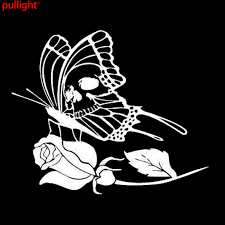 Beli tas gambar bunga online berkualitas dengan harga murah terbaru 2021 di tokopedia! 15 5cm 13cm 2017 New Style Hot Tribal Tattoo Butterfly Skull Rose Flower Lovely Car Sticker Vinyl Motorcycle Suvs Car Styling Car Styling Car Stickersticker Vinyl Aliexpress
