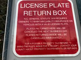 Surrendering license plate in fl if you need to surrender your license plate, do so before cancelling car insurance. Ncdmv Updates License Plate Dropboxes To Help You Avoid Fine