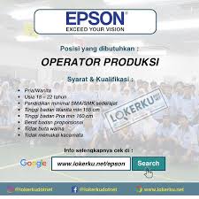 Umk batam + bonus dan tunjangan operator 1. Lowongan Kerja Pt Epson 2021 Diutamakan Wanita Cari Kerja