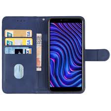 For BLU C5 Max Leather Phone Case(Blue)