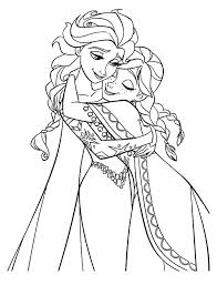 You may use this image for backgrounds on gadget with best quality. Anna Hugging Elsa The Snow Queen Coloring Pages Coloring Sky