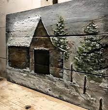 Pallet Wood Barn Art Wood Wall Art Rustic Country Wall Decor Reclaimed Wood Art Old Barn Farmhouse Decor Shabby Chic Barn Wood Pallet Art Barn Art Reclaimed Wood Art