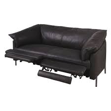 Diese sind leicht mit weiteren einrichtungen zu kombinieren und sind zeitlose klassiker. 2 Sitzer Relaxsofa Mit Motorsteuerung Und Schwarzem Lederbezug Marshall Maisons Du Monde