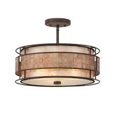 There is a stem or similar part that holds the fixture down, which makes it look like pendant lighting without being as low. Quoizel Laguna Semi Flush Ceiling Light In Renaissance Copper Finish Qz Laguna Sf Lighting From The Home Lighting Centre Uk