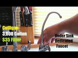 how to install a under the sink water