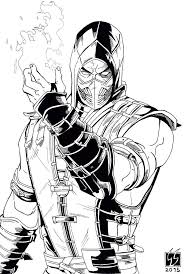 How to draw scorpion, mortal kombat, как нарисовать скорпиона, мортал комбат. Mortal Kombat 11 Scorpion Drawing Novocom Top