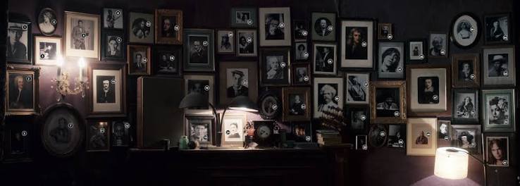 Only Lovers Left Alive — Adam the vampire's wall of heroes